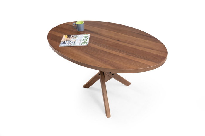 Hanah Home Mesa de Comedor Oscar Elips - Walnut